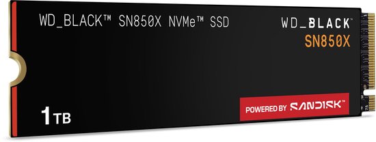Western Digital Black SN850X - Interne SSD -  1 TB