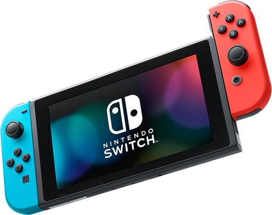 Nintendo Switch (V2) – Rood/Blauw